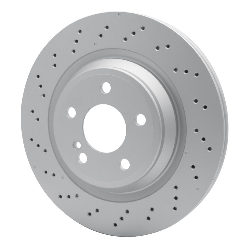 Mercedes-Benz SL450 Brake Rotor (1) - Rear - R1 Concepts - GEOSPEC Coated Rotor - Drilled - `13-`20